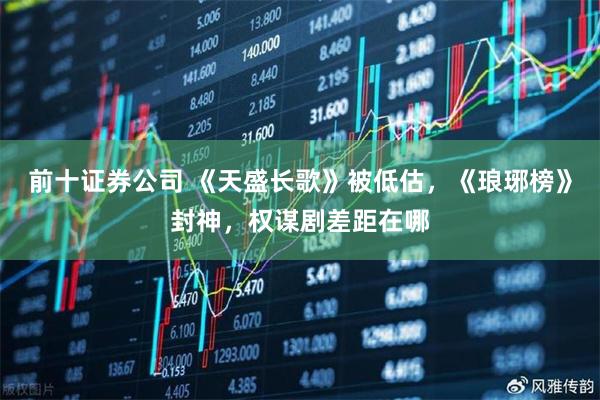 前十证券公司 《天盛长歌》被低估,《琅琊榜》封神,权谋剧差距在哪